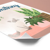 Aangepaste Plant- en kattenlade afdrukken Foto Afdruk (Hoek)