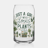 Aangepaste Plant Lover Drinkware Set Blikvorm Glas (Voorkant)
