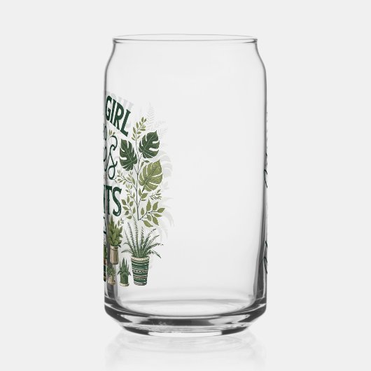Aangepaste Plant Lover Drinkware Set Blikvorm Glas (Links)