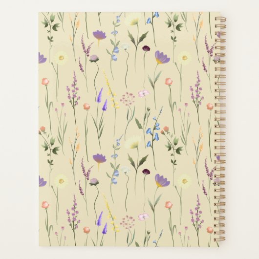 Aangepaste plant voor wilde bloemen planner (Achterkant)