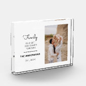 Aangepaste Plaque Family Portrait Quote Lijst cade Fotoblokken (Links)