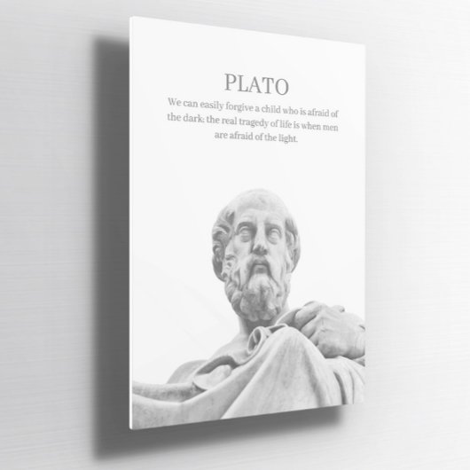 Aangepaste Plato inspirerend offerte Poster