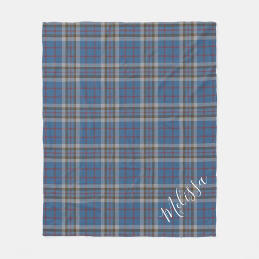 Aangepaste Play Clan Thompson Tartan Fleece Deken (Voorkant)