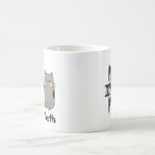 Aangepaste plezier "Mijn kinderen Spint" Zwart-wit Koffiemok (Center)