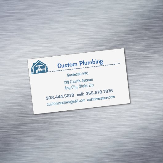 Aangepaste plug-sourcingcontracten magnetisch visitekaartje (Voorbeeld)