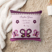Aangepaste plum Butterfly Keepomwille Pillow Kussen (Deken)