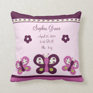 Aangepaste plum Butterfly Keepomwille Pillow Kussen