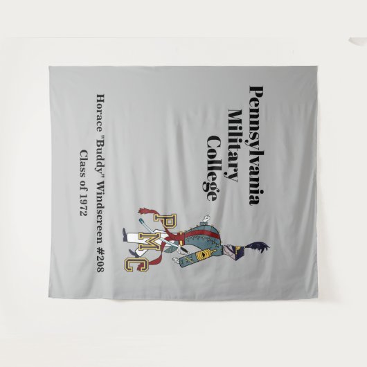 Aangepaste PMC Cadet Tapestry Wandkleed (Voorkant (horizontaal))