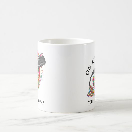 Aangepaste podcastmicrofoon koffiemok (Center)