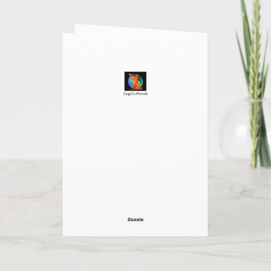 Aangepaste Podenco Dog-Moederdag Kaart (Achterkant)