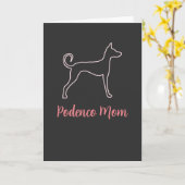 Aangepaste Podenco Dog-Moederdag Kaart (Gele Bloem)