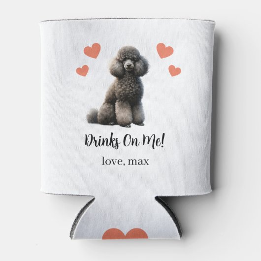 Aangepaste poedel huisdier bruiloft Koelbox Blikjeskoeler (Voorkant)