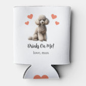 Aangepaste poedel huisdier bruiloft Koelbox Blikjeskoeler (Voorkant)