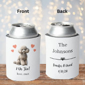 Aangepaste poedel huisdier bruiloft Koelbox Blikjeskoeler