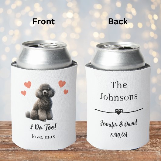 Aangepaste poedel huisdier bruiloft Koelbox Blikjeskoeler