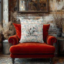 Aangepaste Poedel Portret Kussen Abstracte Penseel