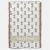 Aangepaste poel (grijs zilver) deken (Voorkant Verticaal)