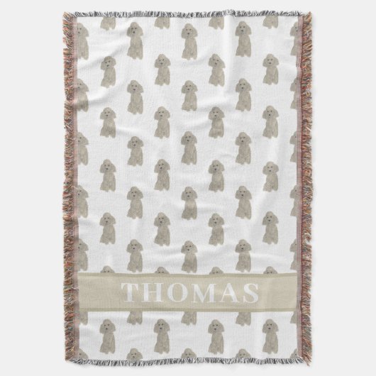 Aangepaste poel (grijs zilver) deken (Voorkant Verticaal)