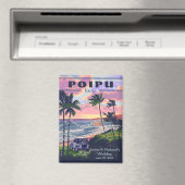 Aangepaste Poipu Kauai Huwelijk 2 Magneet (Insitu (Vaatwasser))