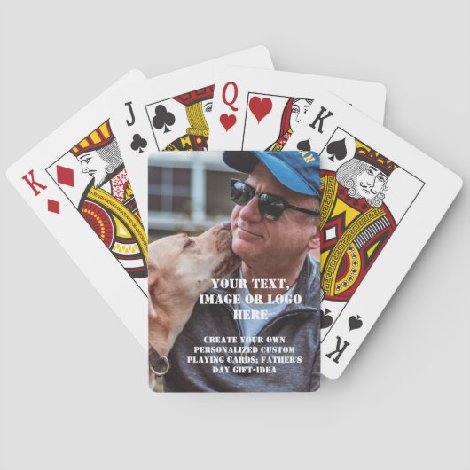 Aangepaste Poker Cards - Gepersonaliseerde Vaderda Pokerkaarten (Achterkant)