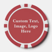 Aangepaste Poker Chip, Gepersonaliseerde Tekst/ Af Poker Chips (Voorkant)
