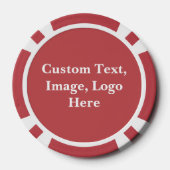 Aangepaste Poker Chip, Gepersonaliseerde Tekst/ Af Poker Chips (Achterkant)