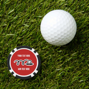 Aangepaste poker chip golf bal markers   personali
