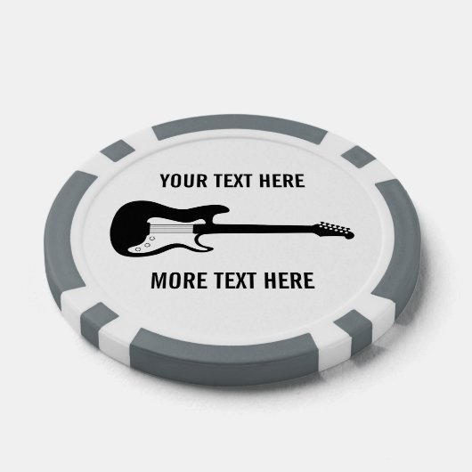 Aangepaste poker chip golf met elektrische gitaar (Enkel)