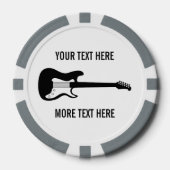 Aangepaste poker chip golf met elektrische gitaar  (Voorkant)
