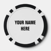 Aangepaste poker chip golfbal marker met hart logo (Achterkant)