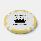 Aangepaste poker chip golfbal marker met kroon log (Enkel)