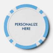 AANGEPASTE POKER CHIPS - BLAUWE MARTINI (Achterkant)