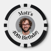 Aangepaste Poker Chips Verjaardagsgunst (Voorkant)