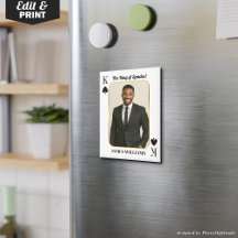 Aangepaste Poker Kaart met Foto, De Schoppenkoning