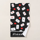 Aangepaste Poker Speelkaarten Handdoek (Handdoek)