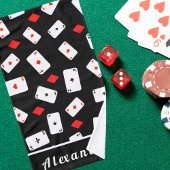 Aangepaste Poker Speelkaarten Handdoek