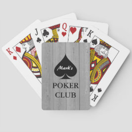 Aangepaste poker speelkaarten met schoppen kleur