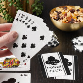 Aangepaste poker speelkaarten met zwarte klaveren (Insitu)