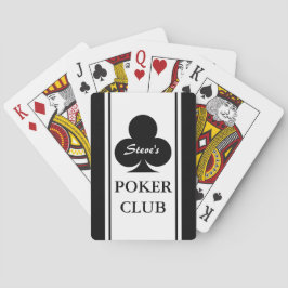 Aangepaste poker speelkaarten met zwarte klaveren