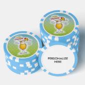 AANGEPASTE POKERCHIP, PINA COLADA RECEPT COCKTAIL POKER CHIPS (Opstapeling)