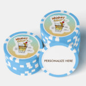 AANGEPASTE POKERCHIPS - WHISKEY SOUR RECEPT KUNST (Opstapeling)