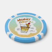 AANGEPASTE POKERCHIPS - WHISKEY SOUR RECEPT KUNST (Enkel)