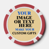 Aangepaste pokerfiches, gepersonaliseerd casino-sp poker chips (Achterkant)