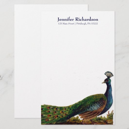 Aangepaste  pokerij briefpapier (Voorkant / Achterkant)