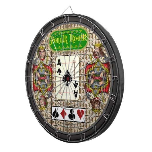 Aangepaste pokerruimte dartbord (Voorkant Rechts)