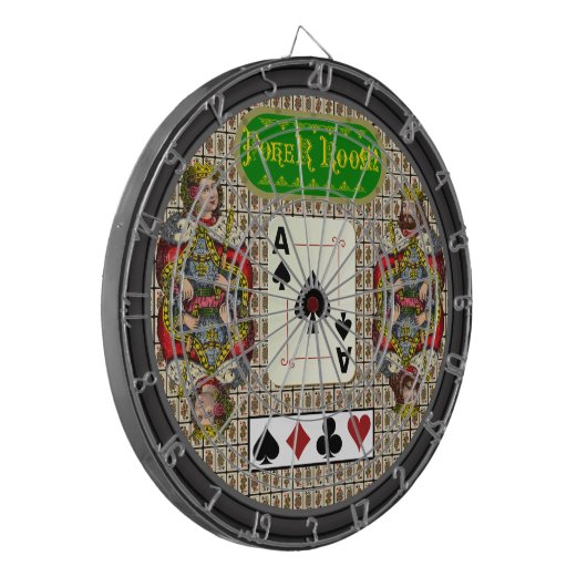 Aangepaste pokerruimte dartbord (Voorkant Links)