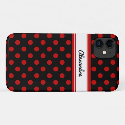 Aangepaste polaire rode achtergrond Case-Mate iPhone case (Achterkant (horizontaal))