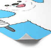 Aangepaste polar beer dierenkwekerij poster (Hoek)