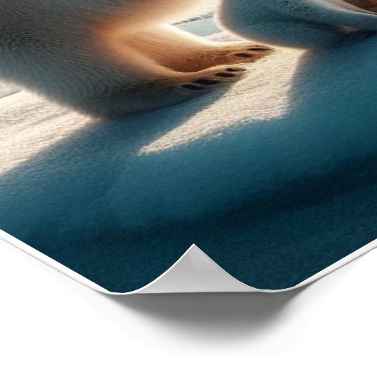 Aangepaste Polar Beren Wall Poster (Hoek)
