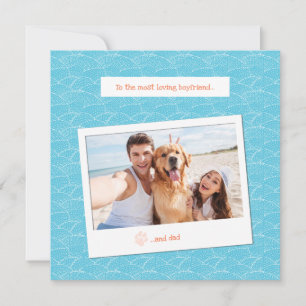 Aangepaste Polaroid-stijl Fotokaart voor Boyfriend Feestdagenkaart